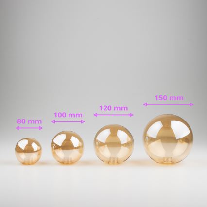 Brilagi - Náhradné sklo k lustru, nástennému svietidlu a lampe MISTEL, MILLA pr. 8 cm zlatá