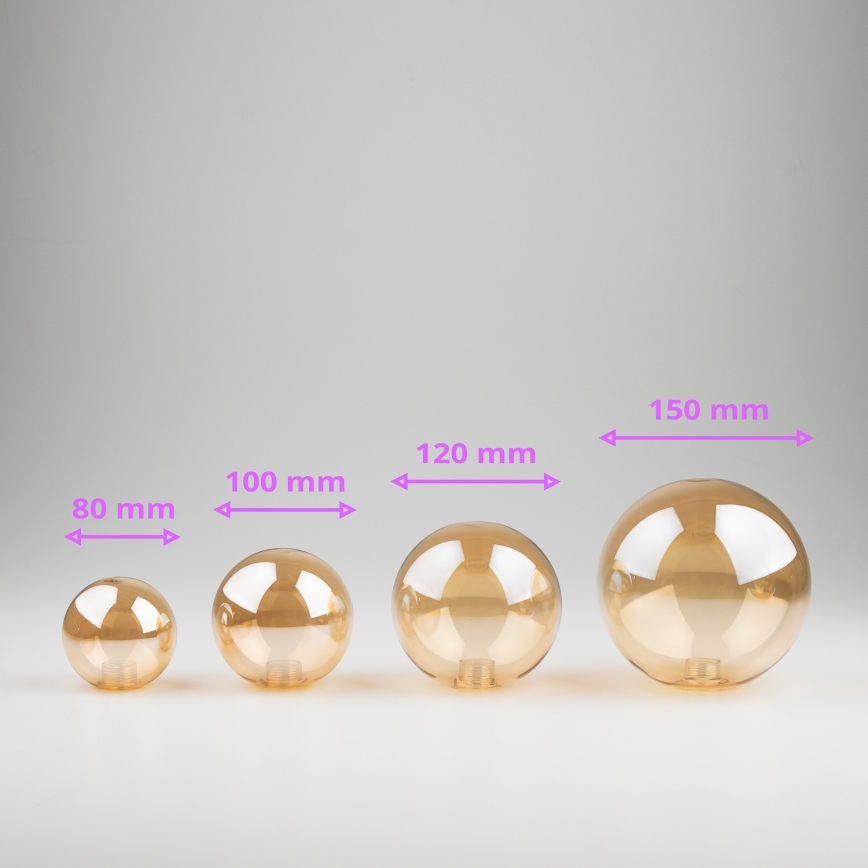 Brilagi - Náhradné sklo k lustru, nástennému svietidlu a lampe MISTEL, MILLA pr. 8 cm zlatá