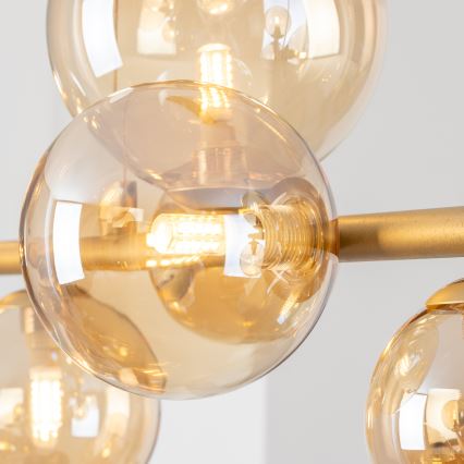 BRILAGI - Náhradné sklo pre luster, nástenné svietidlo a lampu MISTEL, MILLA pr. 12 cm zlaté
