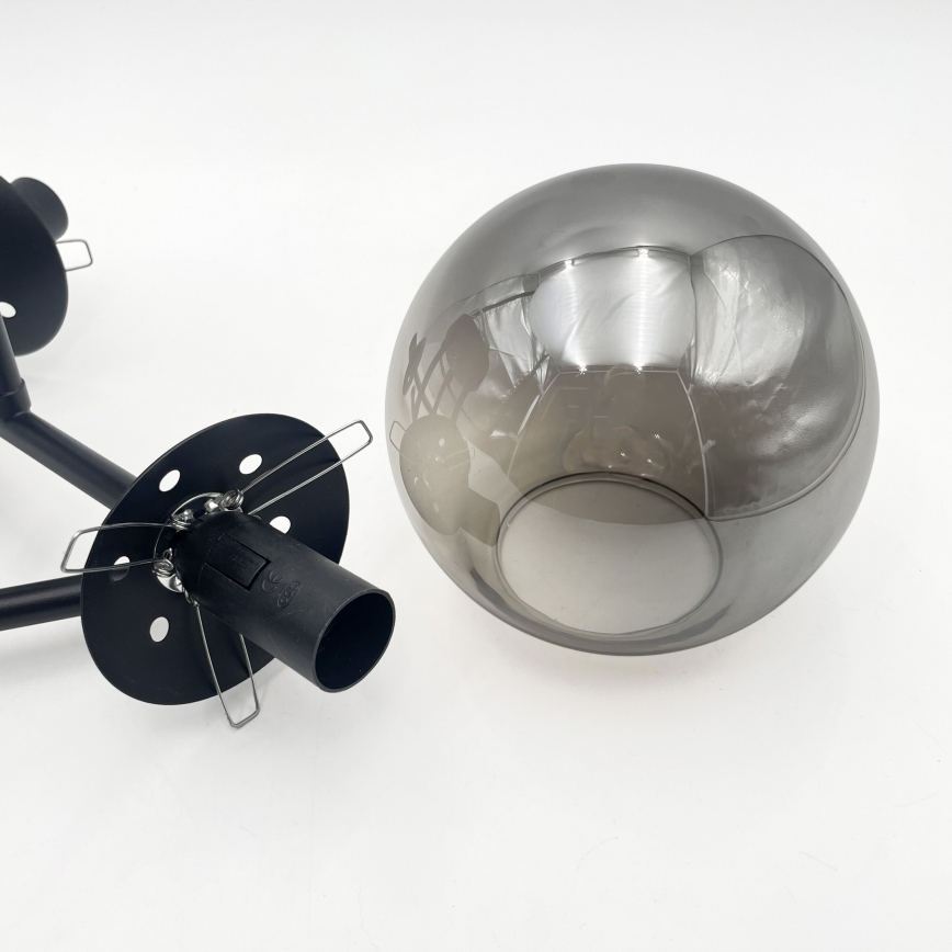 Brilagi - Náhradné sklo k lustru a lampe MALIVA E14 pr. 13 cm dymové