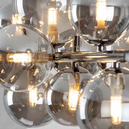 BRILAGI - Náhradné sklo pre luster, nástenné svietidlo a lampu MISTEL, MILLA, pr. 15 cm, dymové