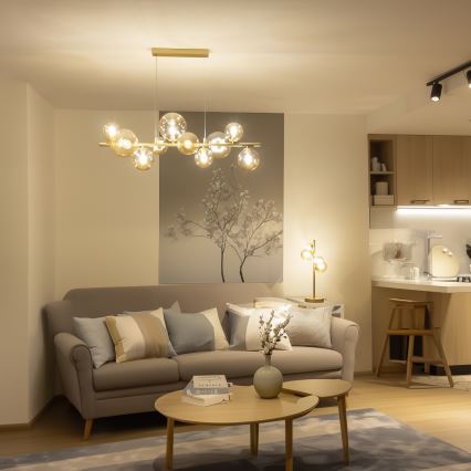BRILAGI - Náhradné sklo k lustru, nástennému svietidlu a lampe MISTEL, MILLA, priemer 15 cm, zlaté