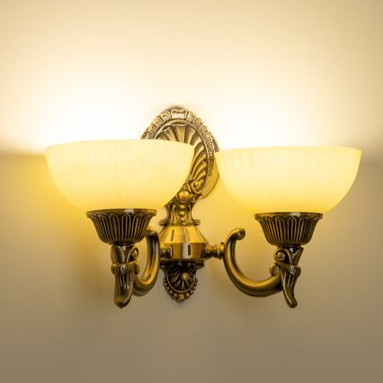 BRILAGI - Náhradné sklo k nástennej lampe CLASSIC E14 pr. 16 cm béžové