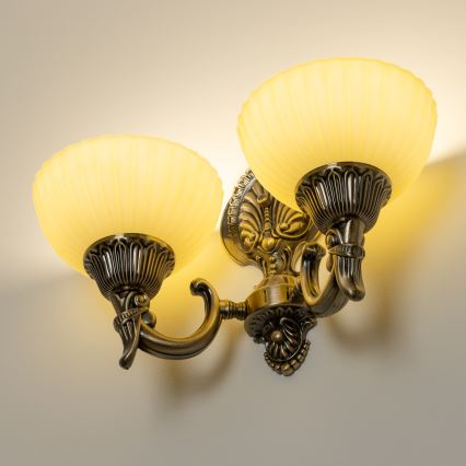 BRILAGI - Náhradné sklo k nástennej lampe CLASSIC E14 pr. 16 cm béžové