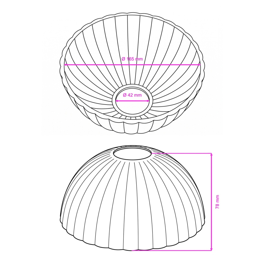 BRILAGI - Náhradné sklo k nástennej lampe CLASSIC E14 pr. 16 cm béžové