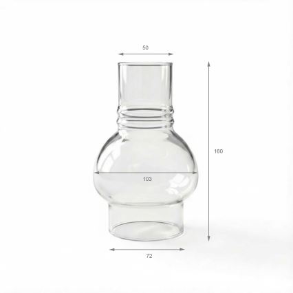 BRILAGI - Náhradné sklo k petrolejovej lampe MERLIN