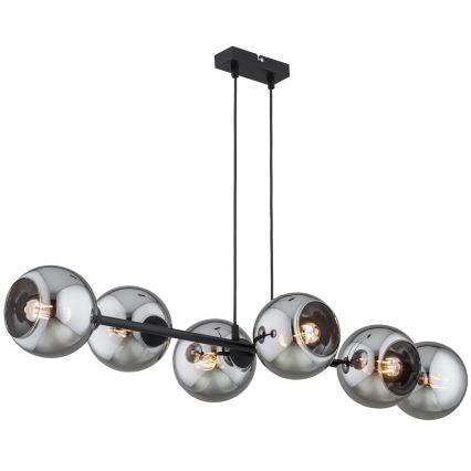 Brilagi - Náhradné sklo pre luster DIOR E27, priemer 15 cm, dymovo sivé