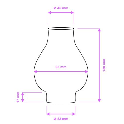 Brilagi - Náhradné sklo k lustru a nástennému svietidlu ROATA, VELA, RUSTIC, QUEEN, TIMONA E14 biele