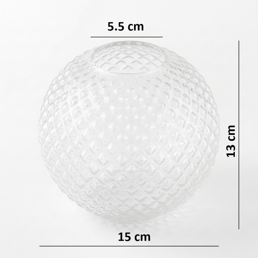 BRILAGI - Náhradné sklo univerzálne STELLA E27 priemer 15 cm číre/zlaté