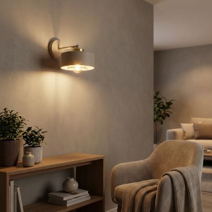Brilagi - Nástenná lampa 1xE27/60W/230V béžová/zlatá