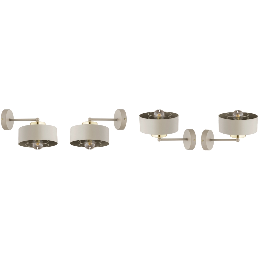 Brilagi - Nástenná lampa 1xE27/60W/230V béžová/zlatá