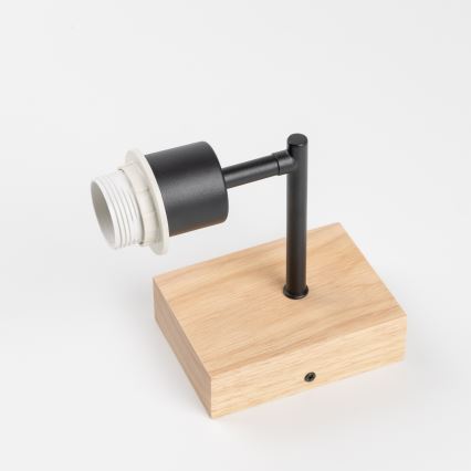 BRILAGI - Detská nástenná lampa BOBO WOOD 1xE27/25W/230V dub/čierna/biela/modrá/medvedíky