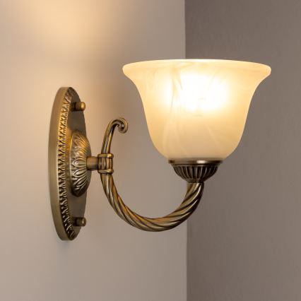 Brilagi - Nástenná lampa CLASSIC 1xE27/60W/230V mosadz