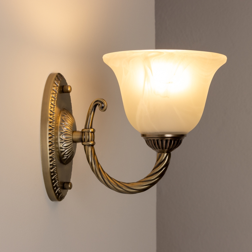 Brilagi - Nástenná lampa CLASSIC 1xE27/60W/230V mosadz