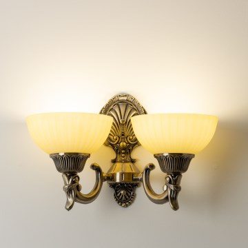 Brilagi - Nástenná lampa CLASSIC 2xE27/60W/230V mosadz