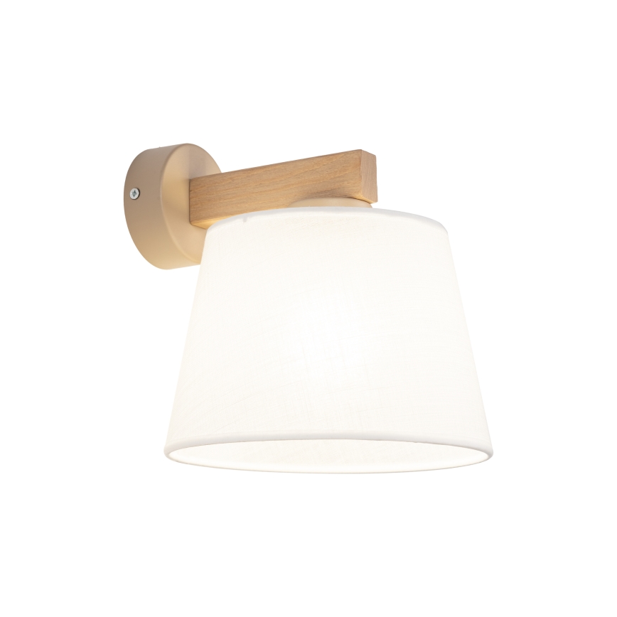 Brilagi - Nástenná lampa LATTE SABIA 1xE27/15W/230V borovica/biela