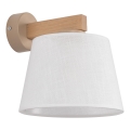 Brilagi - Nástenná lampa LATTE SABIA 1xE27/60W/230V borovica/biela