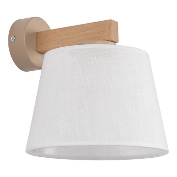 Brilagi - Nástenná lampa LATTE SABIA 1xE27/60W/230V borovica/biela