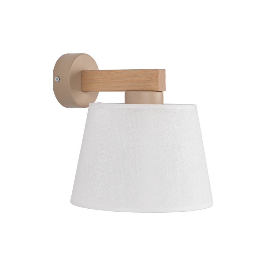 Brilagi - Nástenná lampa LATTE SABIA 1xE27/60W/230V borovica/biela