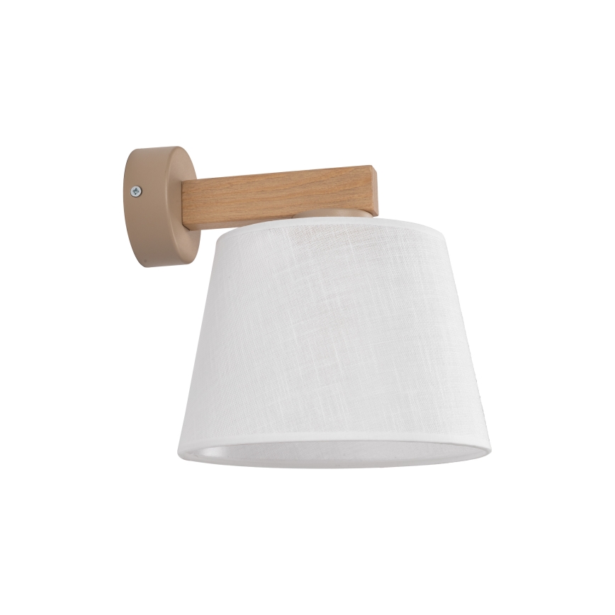Brilagi - Nástenná lampa LATTE SABIA 1xE27/60W/230V borovica/biela