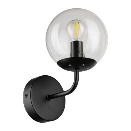 Brilagi - Nástenná lampa MALIVA 1xE14/15W/230V čierna/číra