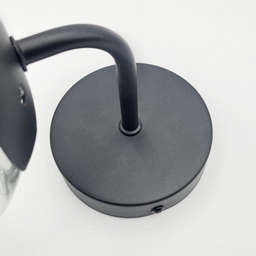 Brilagi - Nástenná lampa MALIVA 1xE14/15W/230V čierna/číra