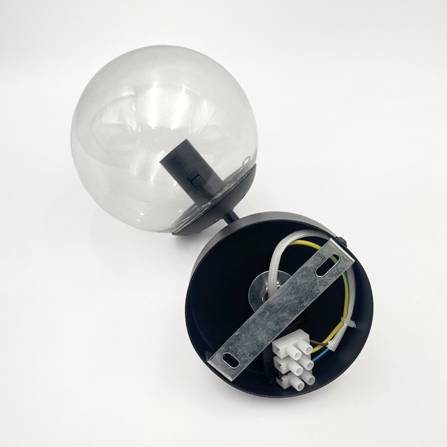 Brilagi - Nástenná lampa MALIVA 1xE14/15W/230V čierna/číra