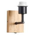 BRILAGI - Nástenná lampa NUBILA WOOD 1xE27/25W/230V dub/čierna