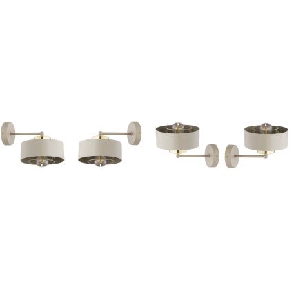 Brilagi - Nástenná lampa SPRING 1xE27/60W/230V béžová/zlatá