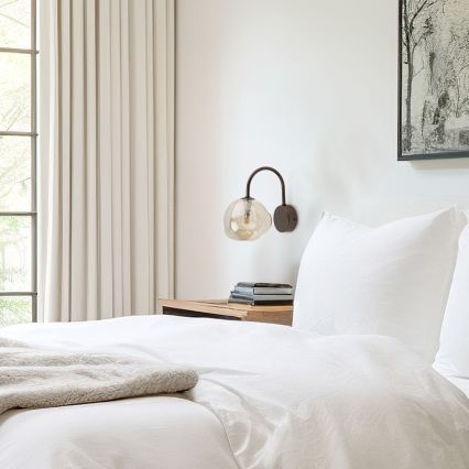 Brilagi - Nástenná lampa VULCANO 1xG9/8W/230V hnedá/dymová béžová