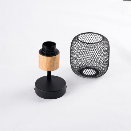 Brilagi - Nástenné bodové svietidlo BASKLITE 1xE27/15W/230V drevo/čierna