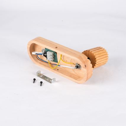 Brilagi - Nástenné bodové svietidlo MODERN WOOD 1xG9/5W/230V + 1xGU10/8W kaučukovníkové drevo