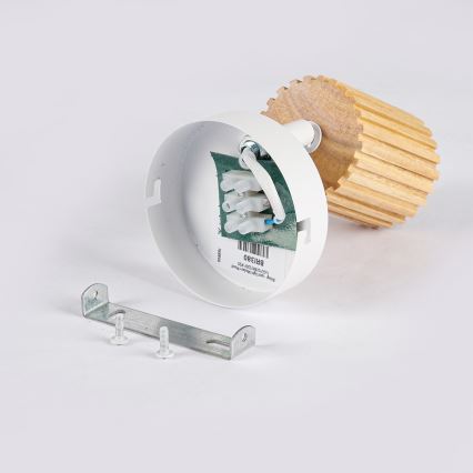 Brilagi - Nástenné bodové svietidlo MODERN WOOD 1xGU10/8W/230V kaučukovník/biela