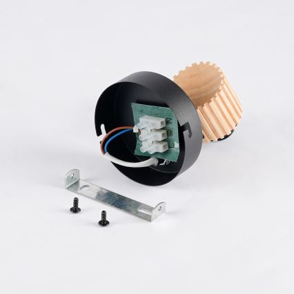 Brilagi - Nástenné bodové svietidlo ODENSE 1xE14/10W/230V drevo/čierna