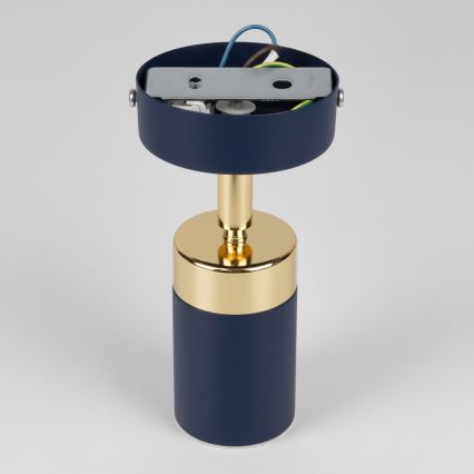 Brilagi - Nástenné bodové svietidlo POKER 1xGU10/25W/230V modrá/zlatá