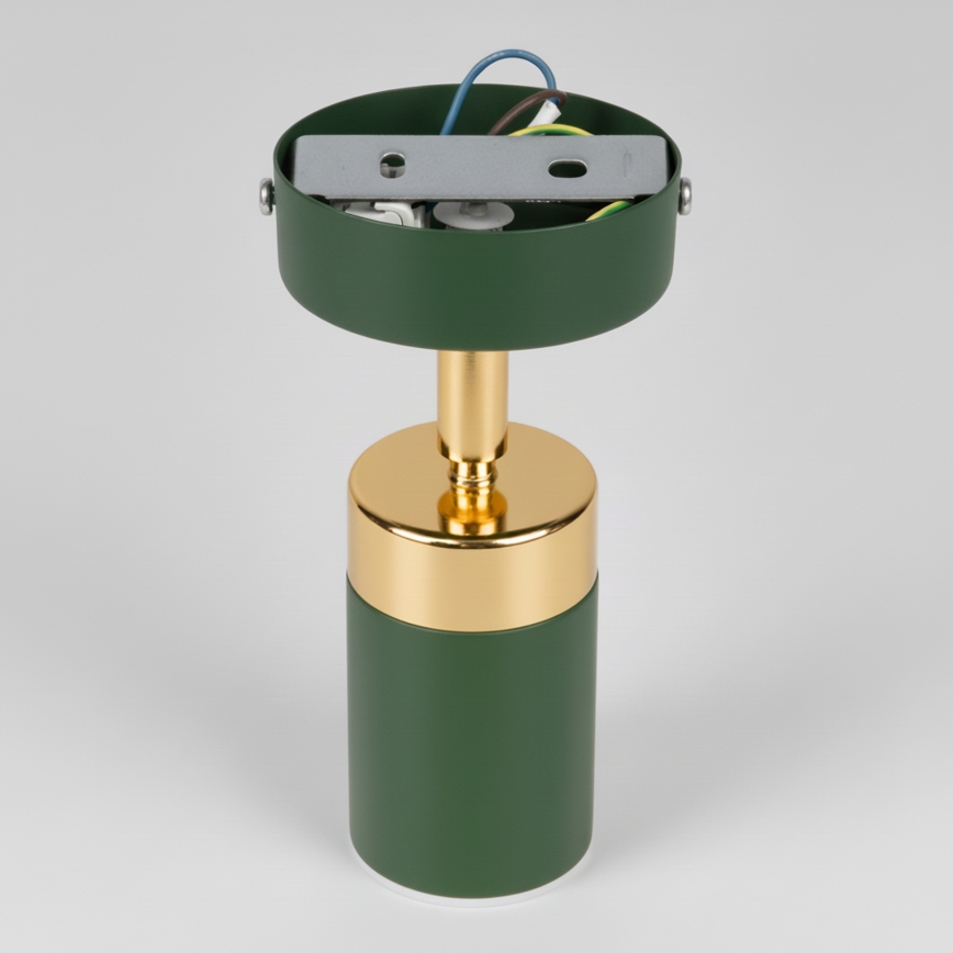 Brilagi - Nástenné bodové svietidlo POKER 1xGU10/25W/230V zelená/zlatá