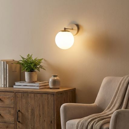 Brilagi - Nástenné svietidlo 1xE27/60W/230V béžová/zlatá