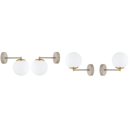 Brilagi - Nástenné svietidlo 1xE27/60W/230V béžová/zlatá