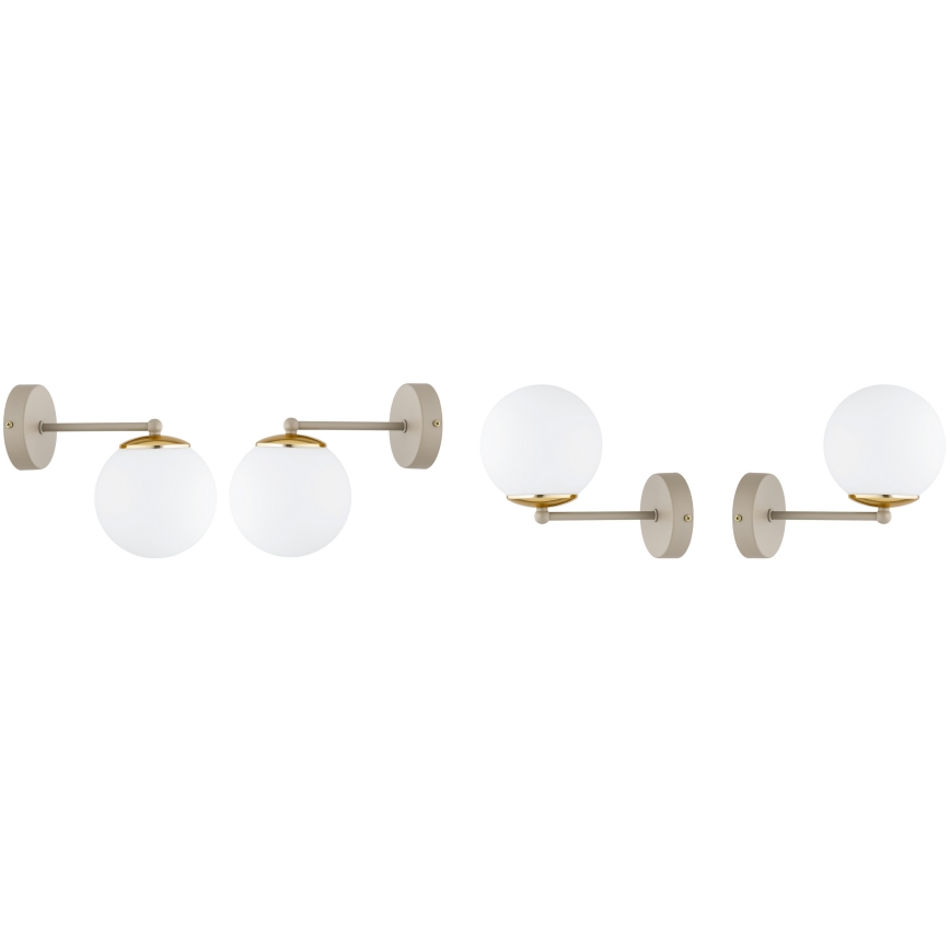 Brilagi - Nástenné svietidlo 1xE27/60W/230V béžová/zlatá