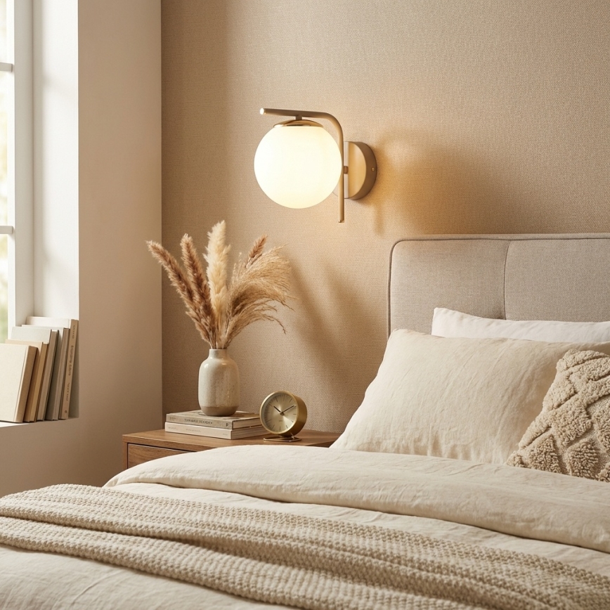 Brilagi - Nástenné svietidlo 1xE27/60W/230V béžová/zlatá