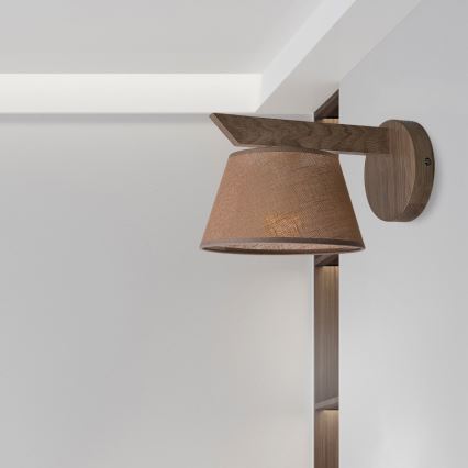 Brilagi - Nástenné svietidlo ANTHONY 1xE14/40W/230V dub/hnedá