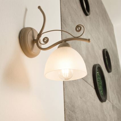 Brilagi - Nástenné svietidlo ANTICO MODERN 1xE27/60W/230V béžové