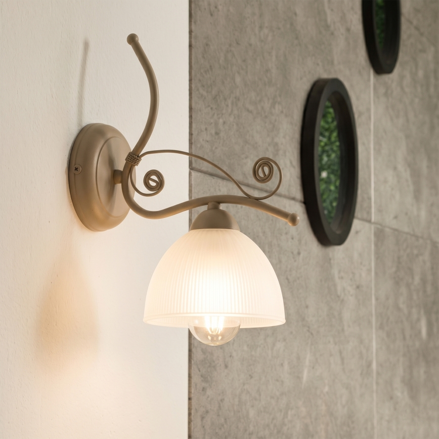 Brilagi - Nástenné svietidlo ANTICO MODERN 1xE27/60W/230V béžové