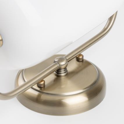 Brilagi - Nástenné svietidlo BANK OFFICE 1xE27/60W/230V mosadz/biela