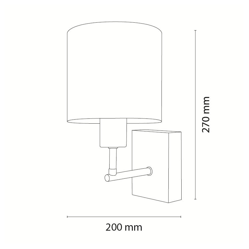 BRILAGI - Detská nástenná lampa BOBO WOOD 1xE27/25W/230V dub/čierna/biela/ružová/víly