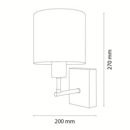 BRILAGI - Detská nástenná lampa BOBO WOOD 1xE27/25W/230V dub/čierna/biela/zajačiky