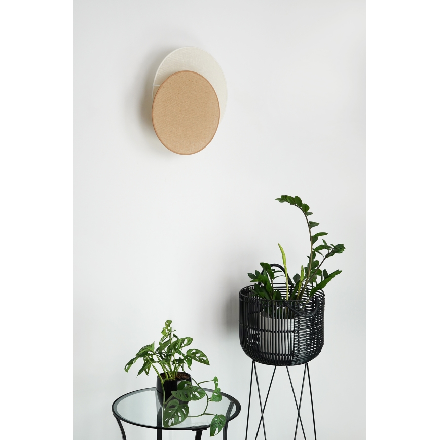 Brilagi - Nástenné svietidlo CIRCLES 1xE27/15W/230V 45x45 cm béžová/krémová