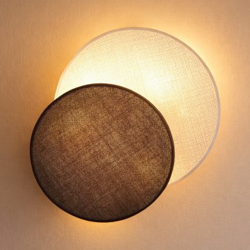 Brilagi - Nástenné svietidlo CIRCLES 1xE27/60W/230V pr. 35 cm krémová/hnedá