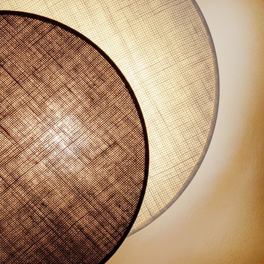 Brilagi - Nástenné svietidlo CIRCLES 1xE27/60W/230V pr. 45 cm krémová/hnedá