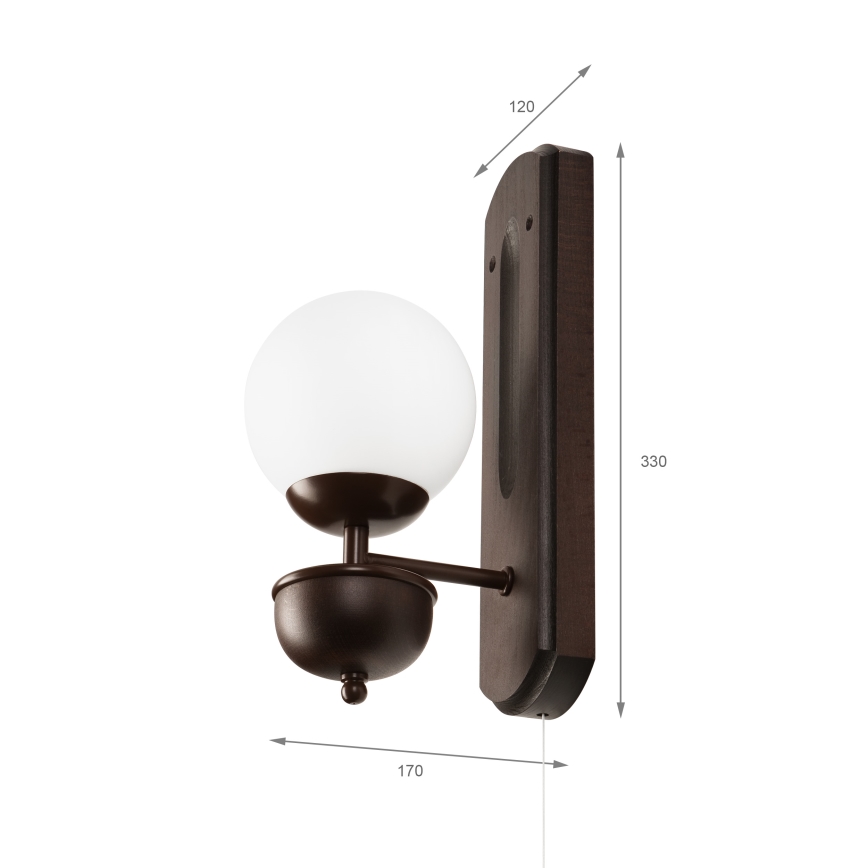 Brilagi - Nástenné svietidlo COTTAGE 1xG9/40W/230V buk/biela
